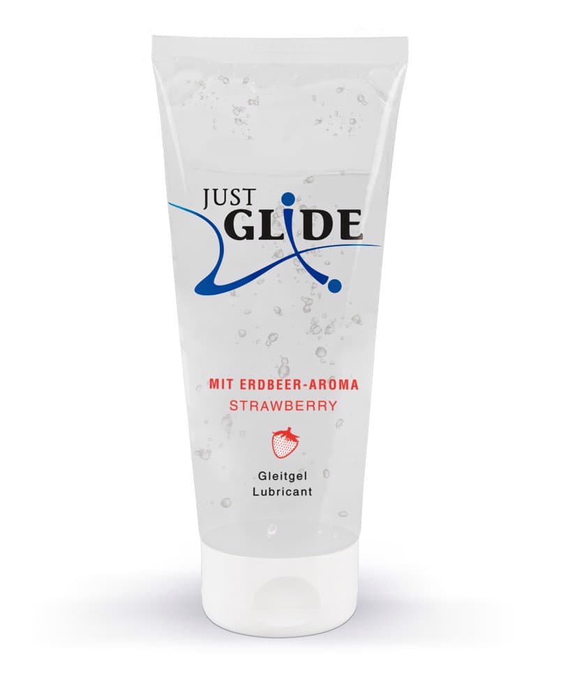 Лубрикант Just Glide с аромат на ягода