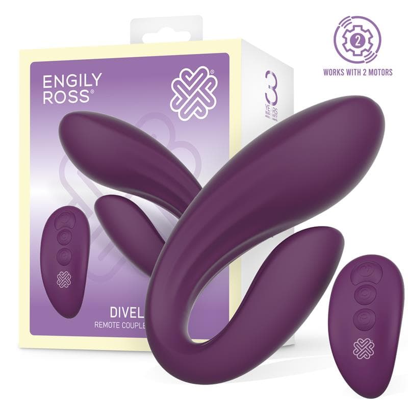 Двоен вибратор Engily Ross Divel в действие