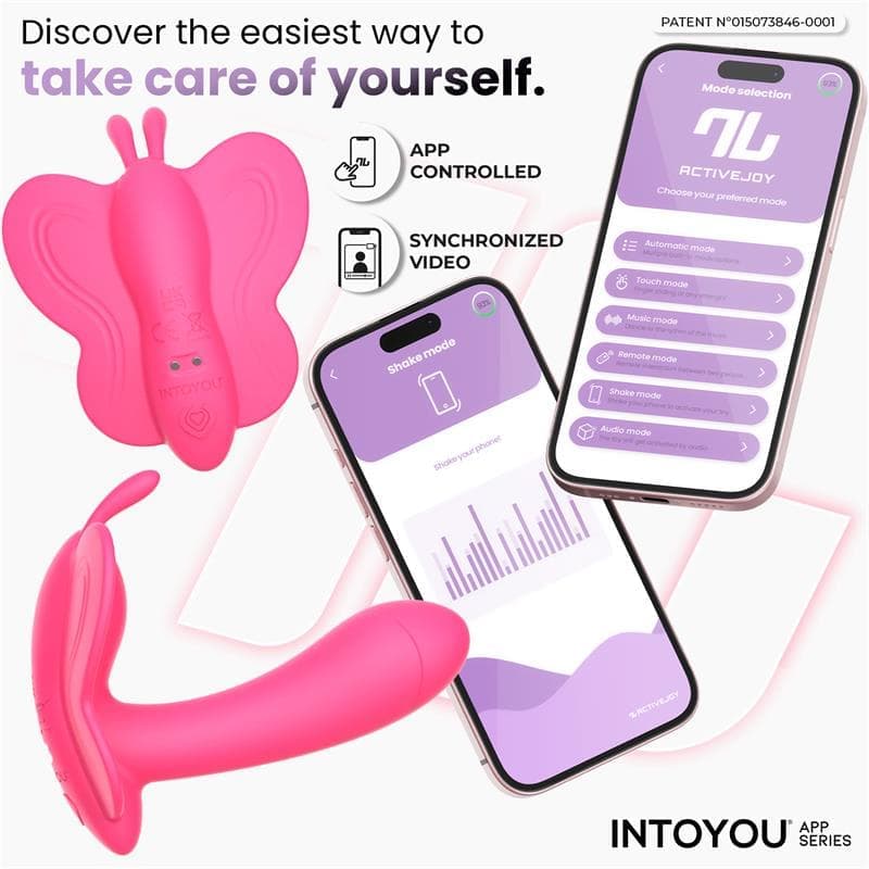 Вибратор InToYou Wingy с форма на пеперуда
