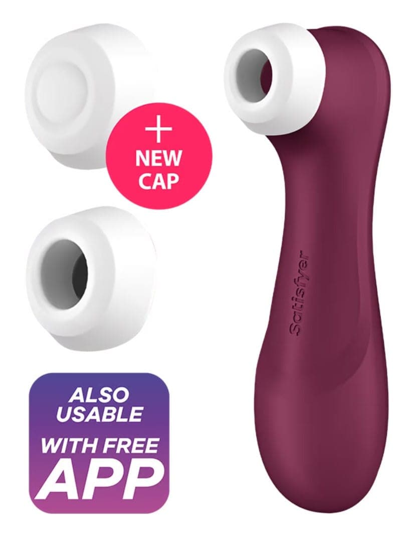 Satisfyer Pro 2 Gen 3 стимулатор в елегантен виненочервен цвят
