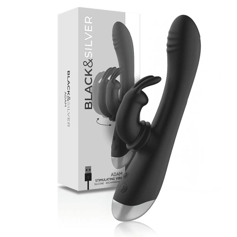 Black&Silver вибратор зайче Adam в цял ръст