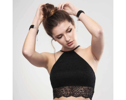 Белезници за ръце от черни перли-foto4