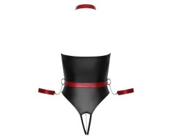 Разкриващо боди с нашийник и белезници-foto2