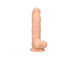 Дилдо от силикон с тестиси - 17,8 cm-foto7
