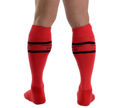 Мъжки високи чорапи, червени