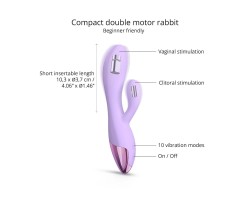 Вибратор заек Love to Love Funky Bunny, 10 см, Лилав-foto7