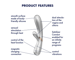 Вибратор Satisfyer Hot Lover, Загряващ, Гладък, Сребрист-foto9