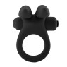Пенис ринг зайче, с вибрация, черен