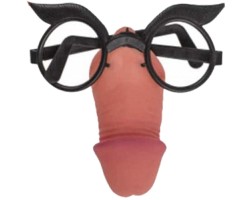 Парти очила с нос пенис 